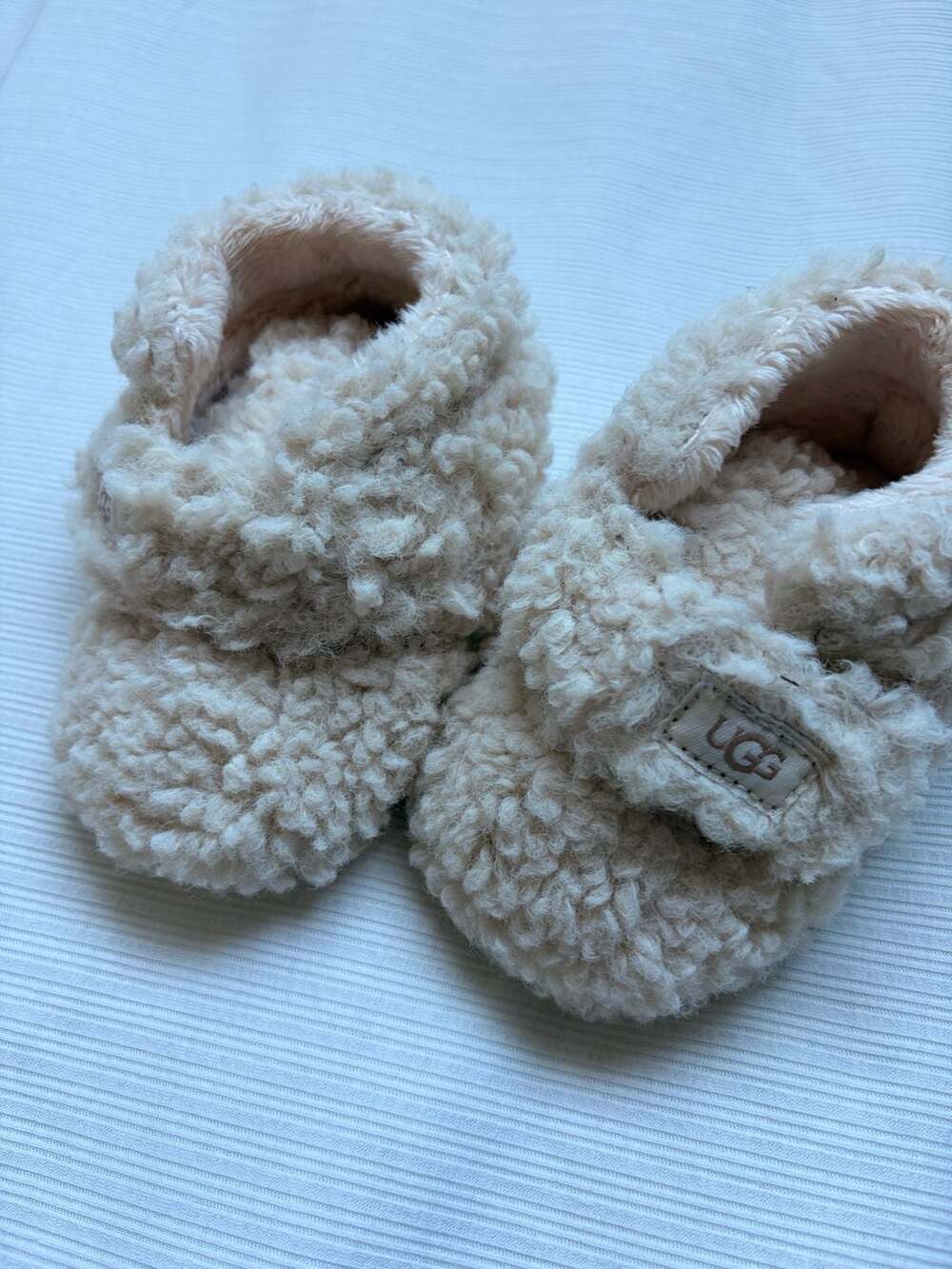 Ugg Bixbee Baby Booties Cream Fleece